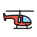 Emoji Helicóptero en OpenMoji