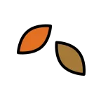 Emoji Hojas caídas en OpenMoji