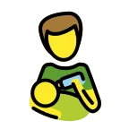 Emoji Hombre alimentando a bebé en OpenMoji