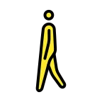 Man Walking emoji on OpenMoji
