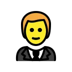 Emoji Hombre con esmoquin en OpenMoji