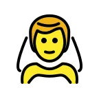 Emoji Hombre con velo en OpenMoji