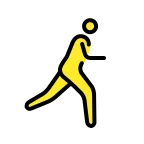Emoji Hombre corriendo: hacia la derecha en OpenMoji