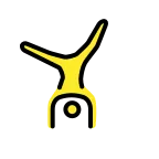 Man Cartwheeling emoji on OpenMoji