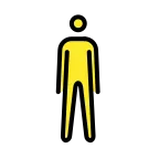 Man Standing emoji on OpenMoji