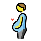 Emoji Hombre embarazado en OpenMoji