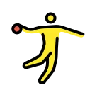 Man Playing Handball emoji on OpenMoji