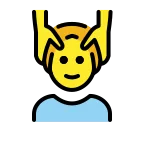 Emoji Hombre recibiendo masaje en OpenMoji