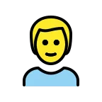 Emoji Hombre rubio en OpenMoji