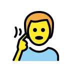 Deaf Man emoji on OpenMoji