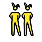 Men with Bunny Ears emoji on OpenMoji