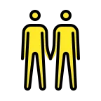 Men Holding Hands emoji on OpenMoji