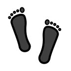 Footprints emoji on OpenMoji