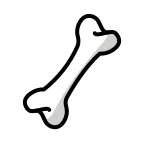 Bone emoji on OpenMoji