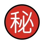 Emoji Ideograma japonés para "secreto" en OpenMoji