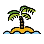Emoji Isla desierta en OpenMoji