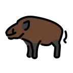 Emoji Jabalí en OpenMoji