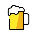 Emoji Jarra de cerveza en OpenMoji