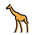 Emoji Jirafa en OpenMoji