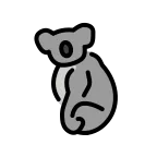 Emoji Koala en OpenMoji