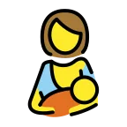 Breast-Feeding emoji on OpenMoji