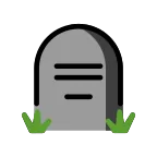 Emoji Lápida en OpenMoji