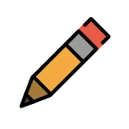 Pencil emoji on OpenMoji
