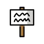 Emoji Letrero en OpenMoji