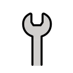Emoji Llave inglesa en OpenMoji