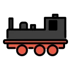 Emoji Locomotora de vapor en OpenMoji