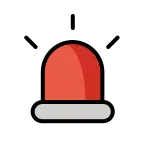 Emoji Luces de policía en OpenMoji