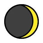 Emoji Luna creciente en OpenMoji