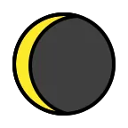 Waning Crescent Moon emoji on OpenMoji
