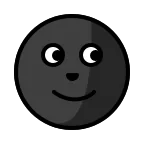 Emoji Luna nueva con cara en OpenMoji