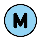 Circled M emoji on OpenMoji
