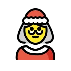 Emoji Mamá Noel en OpenMoji
