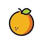 Emoji Mandarina en OpenMoji