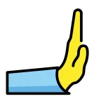 Rightwards Pushing Hand emoji on OpenMoji