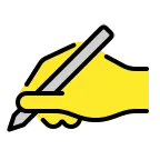 Writing Hand emoji on OpenMoji