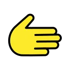 Rightwards Hand emoji on OpenMoji
