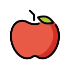 Red Apple emoji on OpenMoji