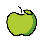Green Apple emoji on OpenMoji