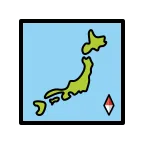 Emoji Mapa de Japón en OpenMoji