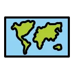 Emoji Mapa mundial en OpenMoji
