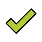 Check Mark emoji on OpenMoji