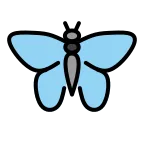 Emoji Mariposa en OpenMoji