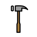 Hammer emoji on OpenMoji