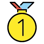 1st Place Medal emoji on OpenMoji