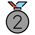 Emoji Medalla de plata en OpenMoji