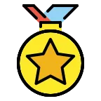 Emoji Medalla deportiva en OpenMoji